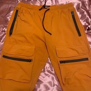 Nova Men's Orange Cargo Pants